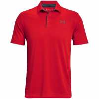 Мъжка Блуза С Яка Under Armour Tech Polo Shirt Mens Coral Боулинг