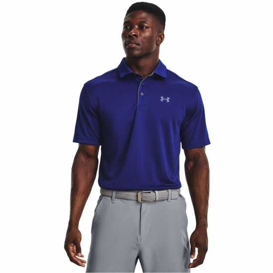 Мъжка Блуза С Яка Under Armour Tech Polo Shirt Mens Blue Боулинг