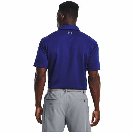 Мъжка Блуза С Яка Under Armour Tech Polo Shirt Mens Blue Боулинг