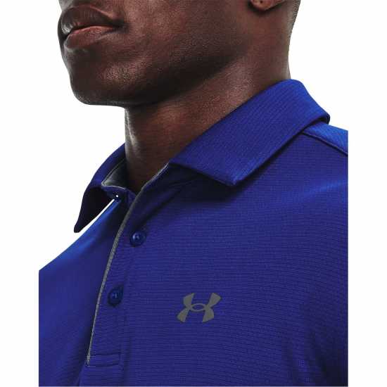 Мъжка Блуза С Яка Under Armour Tech Polo Shirt Mens Blue Боулинг