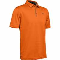 Мъжка Блуза С Яка Under Armour Tech Polo Shirt Mens Orange/Graphite Мъжко облекло за едри хора