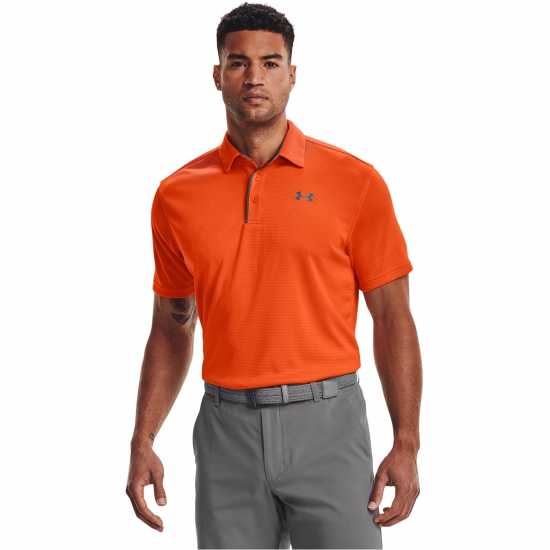 Under Armour Мъжка Блуза С Яка Tech Polo Shirt Mens Orange/Graphite Боулинг