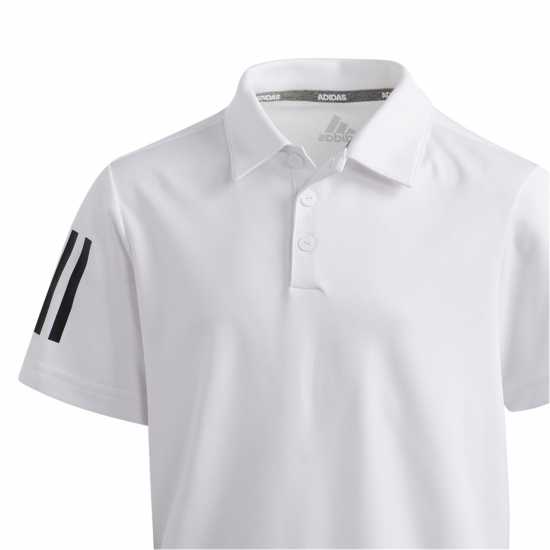 Adidas Детска Блуза С Яка 3 Stripe Polo Shirt Junior Boys  Детски тениски тип поло