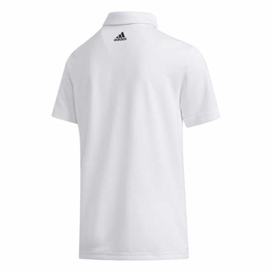 Adidas Детска Блуза С Яка 3 Stripe Polo Shirt Junior Boys White Детски тениски тип поло