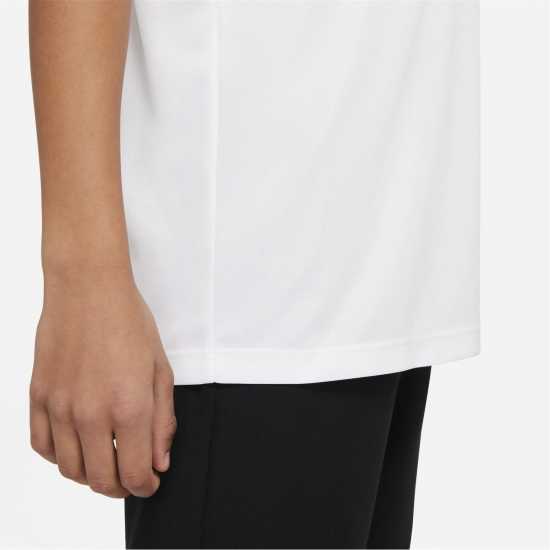 Nike Dri-FIT Victory Big Kids' (Boys') Golf Polo Shirt White/Black Детски тениски тип поло