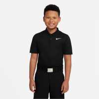 Nike Dri-FIT Victory Big Kids' (Boys') Golf Polo Shirt Black/White Детски тениски тип поло