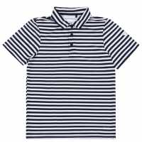 Slazenger Детска Блуза С Яка Stripe Polo Shirt Junior Морска синьо Детски тениски тип поло