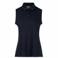 Slazenger Блуза С Яка Sleeveless Polo Shirt Womens Navy Дамски тениски с яка