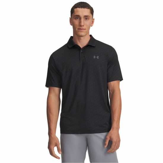 Дрехи за голф Under Armour Perf 3.0 Printed Polo Black Under Armour Perf 3.0 Printed Polo Black Дрехи за голф