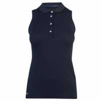 Colmar Дамска Блуза С Яка Donna Sleeveless Polo Shirt Ladies Black Дамски тениски с яка