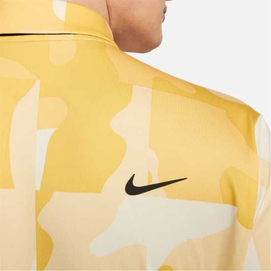 Nike Dri-FIT Tour Men's Camo Golf Polo Cocont Milk/Blk Мъжко облекло за едри хора