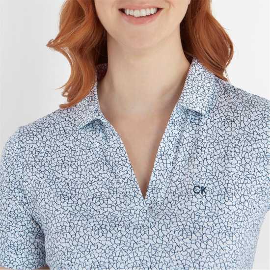 Дрехи за голф Calvin Klein Golf G Polo Ld99 White Navy Calvin Klein Golf G Polo Ld99 White Navy Дрехи за голф