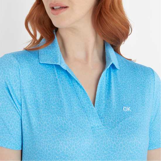 Calvin Klein Golf G Polo Ld99 Htge Blue White Дрехи за голф