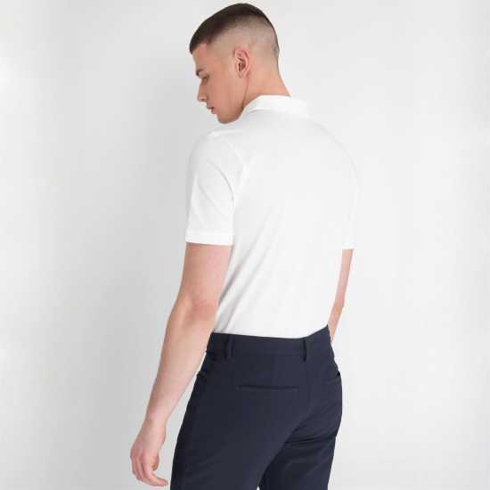 Блуза С Яка Calvin Klein Golf Polo Shirt Бяло Дрехи за голф