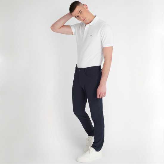 Блуза С Яка Calvin Klein Golf Polo Shirt White Мъжки тениски с яка