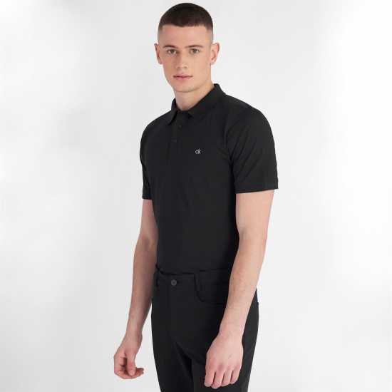 Блуза С Яка Calvin Klein Golf Polo Shirt Черно Дрехи за голф