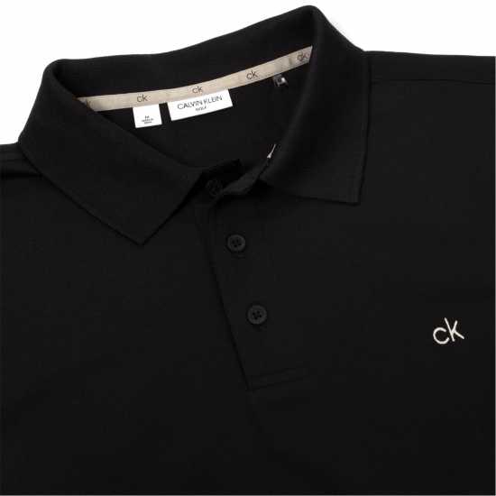 Блуза С Яка Calvin Klein Golf Polo Shirt Black Мъжки тениски с яка