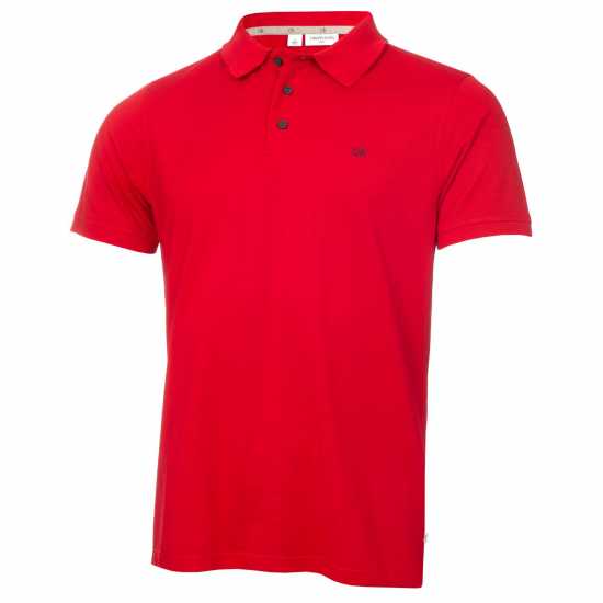 Блуза С Яка Calvin Klein Golf Polo Shirt Червено Дрехи за голф