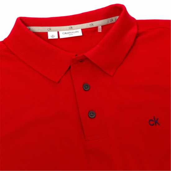 Блуза С Яка Calvin Klein Golf Polo Shirt Red Мъжки тениски с яка