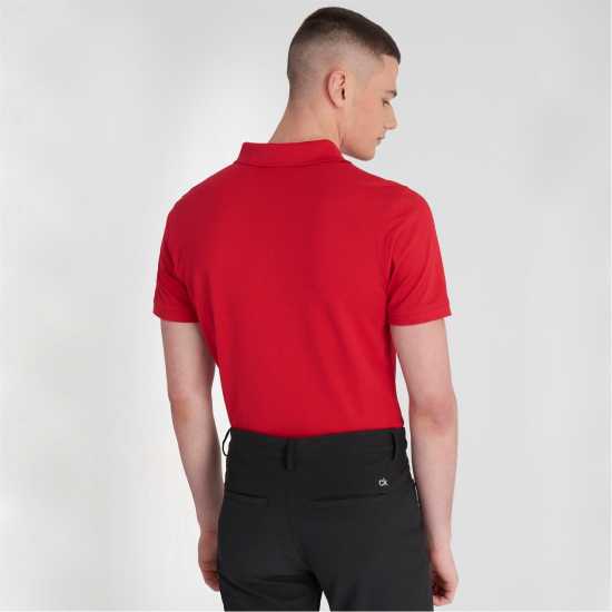 Блуза С Яка Calvin Klein Golf Polo Shirt Червено Дрехи за голф