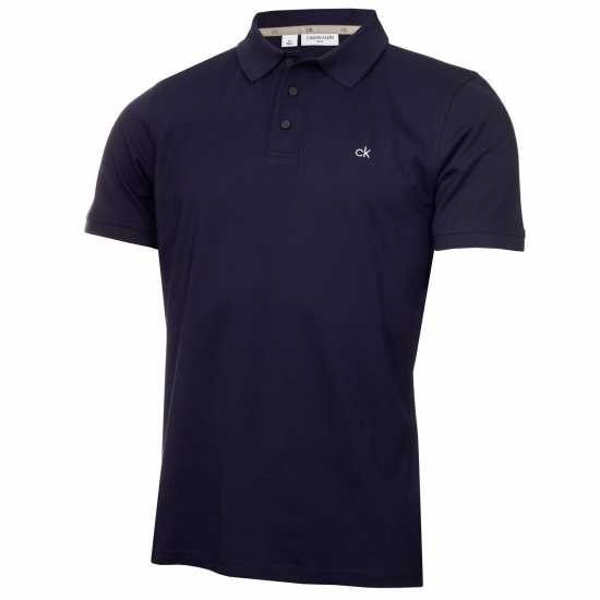 Блуза С Яка Calvin Klein Golf Polo Shirt Морска синьо Дрехи за голф