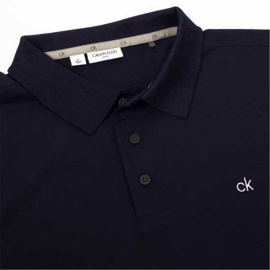 Блуза С Яка Calvin Klein Golf Polo Shirt Морска синьо Дрехи за голф