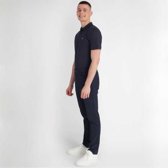 Блуза С Яка Calvin Klein Golf Polo Shirt Морска синьо Дрехи за голф