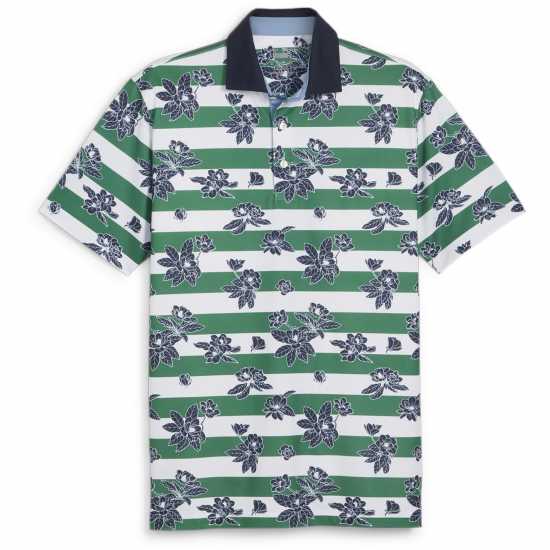 Дрехи за голф Puma Мъжка Блуза С Яка Pique Garden Polo Shirt Mens Зелено/Тъмно синьо Puma Мъжка Блуза С Яка Pique Garden Polo Shirt Mens Зелено/Тъмно синьо Дрехи за голф