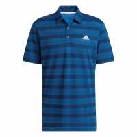 Adidas Мъжко Поло Райе Stripe Polo Shirt Mens Navy/Blue Мъжки тениски с яка