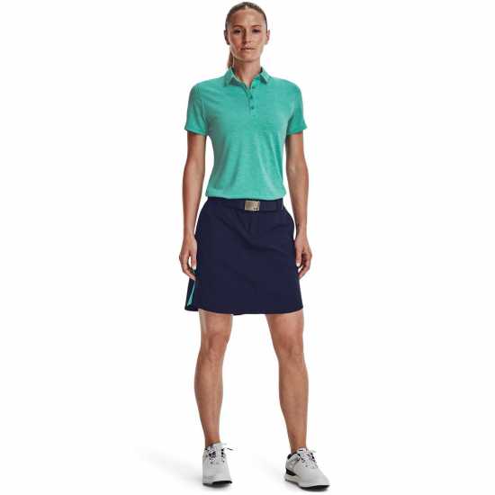 Under Armour Zinger Short Sleeve Polo Womens Neptune - Дамски тениски с яка