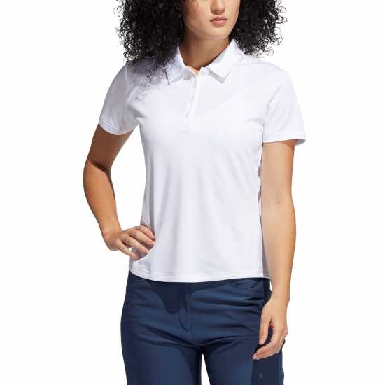 Дрехи за голф Adidas Блуза С Яка Short Sleeve Performance Polo Shirt Womens Бяло Adidas Блуза С Яка Short Sleeve Performance Polo Shirt Womens Бяло Дрехи за голф