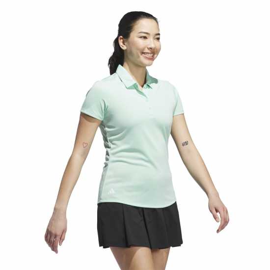 Adidas Блуза С Яка Short Sleeve Performance Polo Shirt Womens Мента 