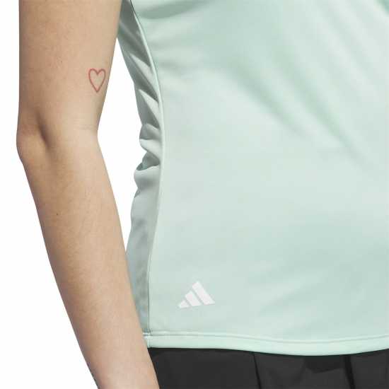Adidas Блуза С Яка Short Sleeve Performance Polo Shirt Womens Мента 