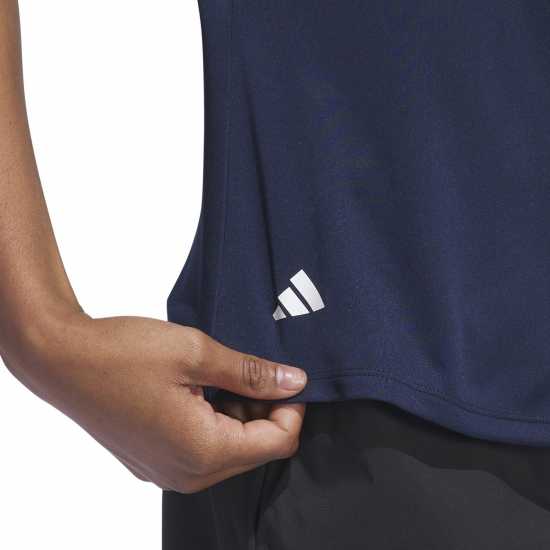Adidas Блуза С Яка Short Sleeve Performance Polo Shirt Womens Collegiate Navy Дамски тениски с яка