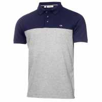 Блуза С Яка Calvin Klein Golf Block Polo Shirt Nvy-Silm Мъжки тениски с яка