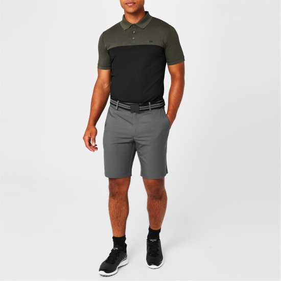 Блуза С Яка Calvin Klein Golf Block Polo Shirt Олвм-Черно Мъжки тениски с яка