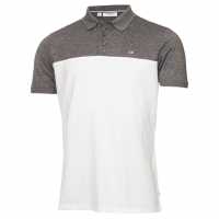Блуза С Яка Calvin Klein Golf Block Polo Shirt Cha-Wht Мъжки тениски с яка