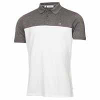 Блуза С Яка Calvin Klein Golf Block Polo Shirt Ча-Бяло Мъжки тениски с яка
