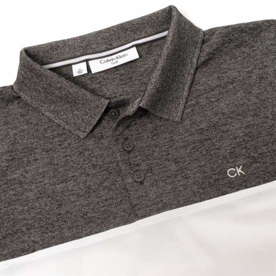 Блуза С Яка Calvin Klein Golf Block Polo Shirt Cha-Wht Мъжки тениски с яка