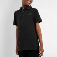 Блуза С Яка Calvin Klein Golf Polo Shirt Black Детски тениски тип поло