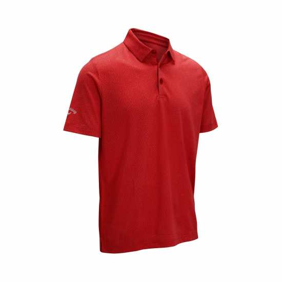 Callaway Мъжка Блуза С Яка Jacquard Polo Shirt Mens Red Heather Мъжки тениски с яка