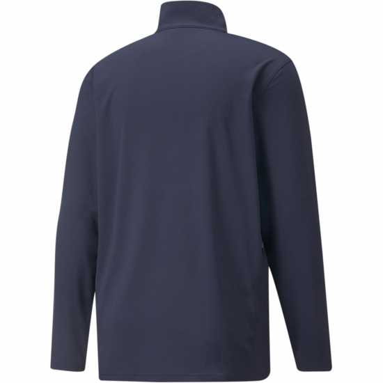 Puma Външен Слой Мъже Vista Quarter Zip Baselayer Top Mens Морско синьо/Сиво Дрехи за голф