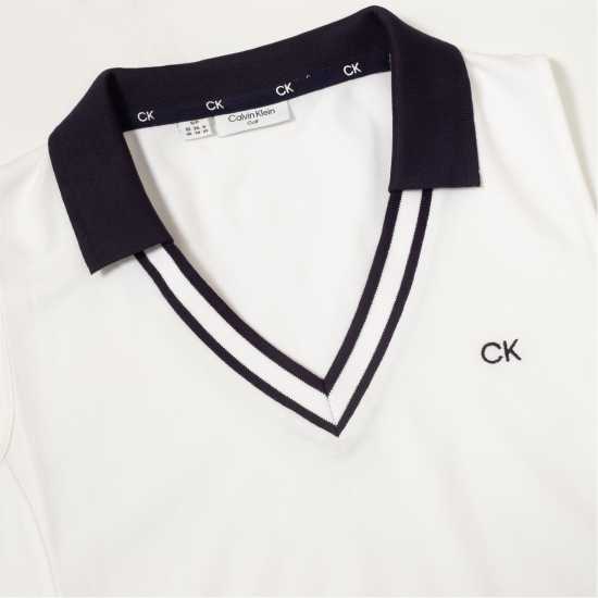 Дрехи за голф Calvin Klein Golf G Polo Ld99 White Navy Calvin Klein Golf G Polo Ld99 White Navy Дрехи за голф