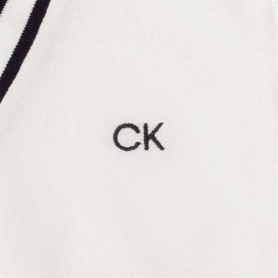 Дрехи за голф Calvin Klein Golf G Polo Ld99 White Navy Calvin Klein Golf G Polo Ld99 White Navy Дрехи за голф