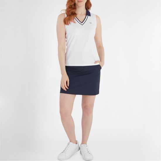 Дрехи за голф Calvin Klein Golf G Polo Ld99 White Navy Calvin Klein Golf G Polo Ld99 White Navy Дрехи за голф