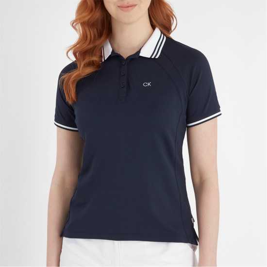 Calvin Klein Golf G Polo Ld99 Navy White Дрехи за голф
