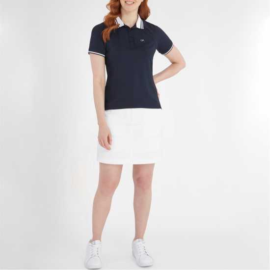 Calvin Klein Golf G Polo Ld99 Navy White Дрехи за голф