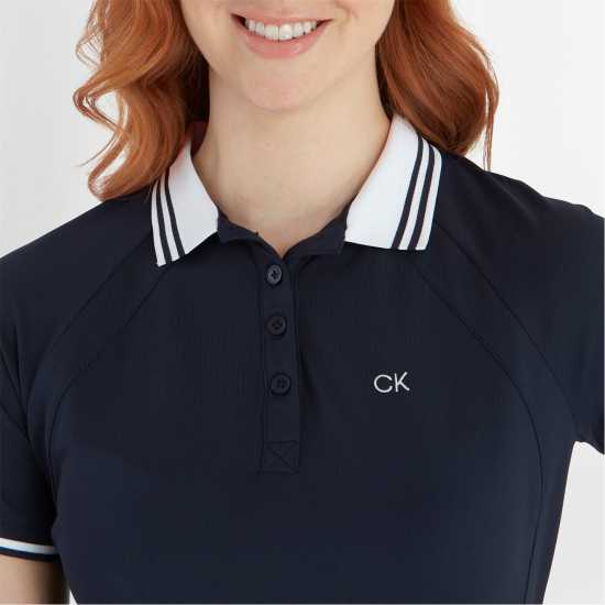 Calvin Klein Golf G Polo Ld99 Navy White Дрехи за голф