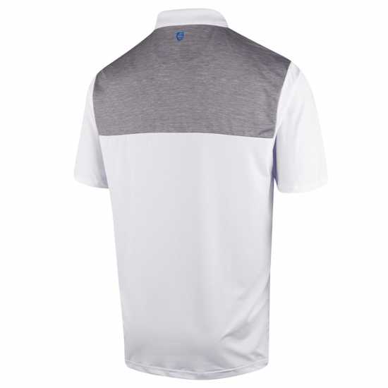 Блуза С Яка Island Green Green Golf Highlight Print Polo Shirt Mens White Мъжки тениски с яка
