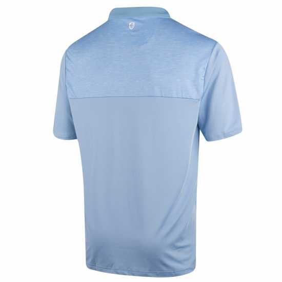 Блуза С Яка Island Green Green Golf Highlight Print Polo Shirt Mens Sky Blue Мъжки тениски с яка